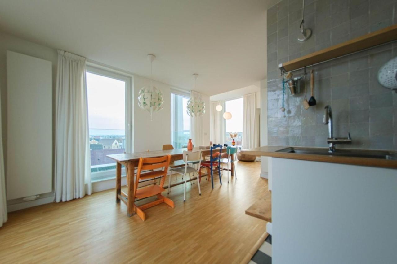 Ferienwohnung Stijlvolle En Lichtrijke Design Penthouse Met Prachtig Uitzicht Te Wenduine De Haan Exterior foto