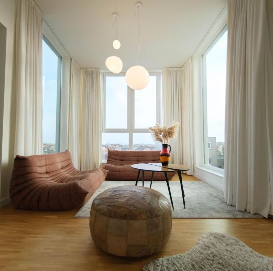 Ferienwohnung Stijlvolle En Lichtrijke Design Penthouse Met Prachtig Uitzicht Te Wenduine De Haan Exterior foto